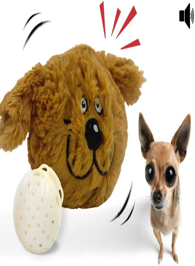 KittuPet لعبة كيتوبيت الإلكترونية التفاعلية للكلاب، كرة قفز وضحك تصدر أصواتًا، لعبة جرو قطيفة على شكل وحش، تصدر صريرًا واهتزازًا، لعبة آمنة للحيوانات الأليفة من الكلاب والقطط - Image 3